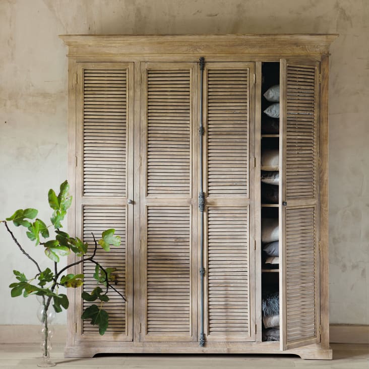 Maisons du Monde Persiennes - Armario de mango y acacia Tienda
