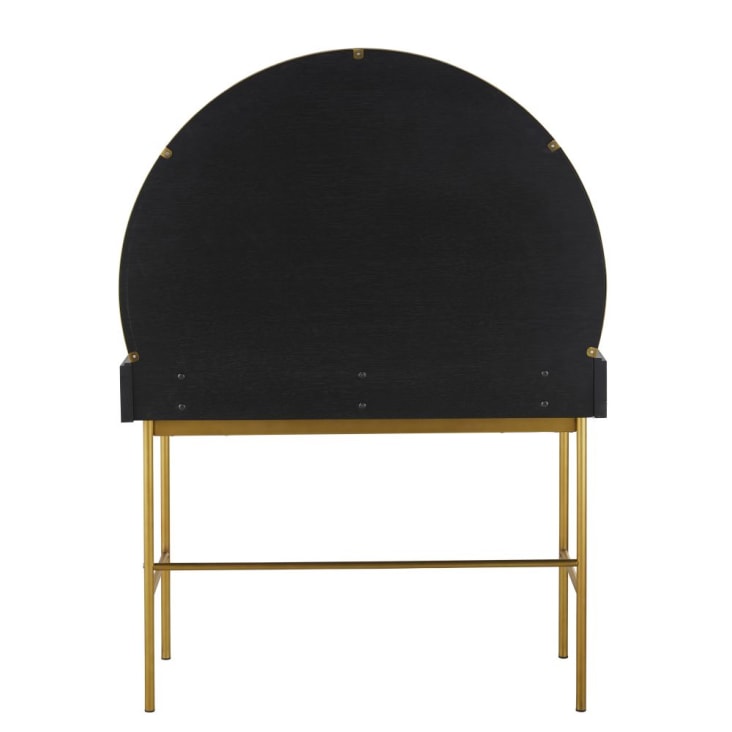 Maisons du Monde Loreto - Tocador negro de rejilla de ratán y metal color latón con 1 cajón Rebajas online