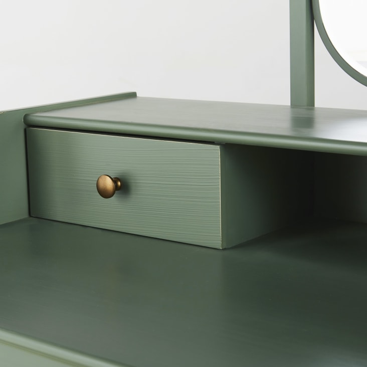 Maisons du Monde Selena - Tocador con 3cajones en verde caqui Rebajas top