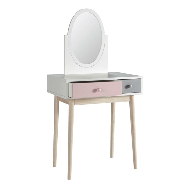 Maisons du Monde Blush - Tocador vintage blanco y rosa Oferta especial
