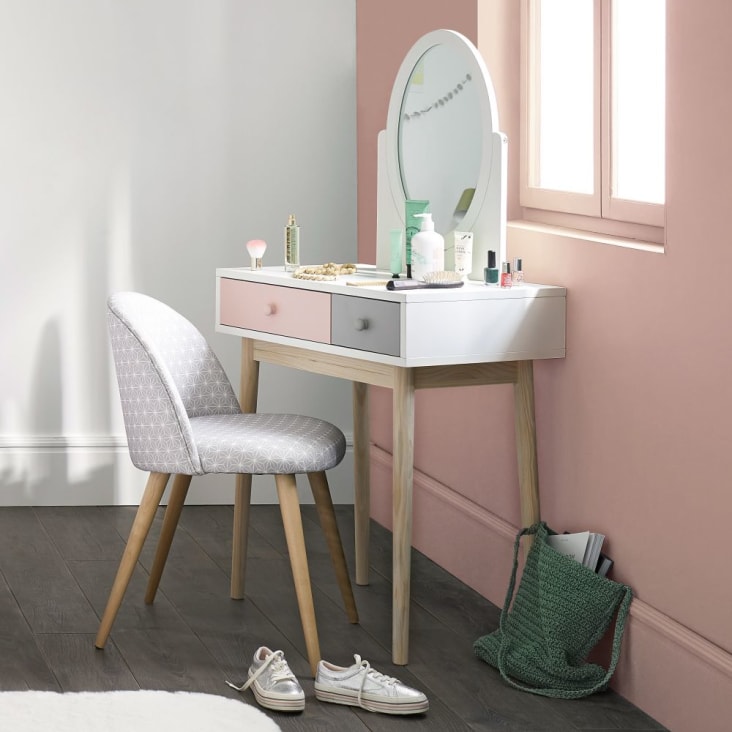 Maisons du Monde Blush - Tocador vintage blanco y rosa Oferta especial