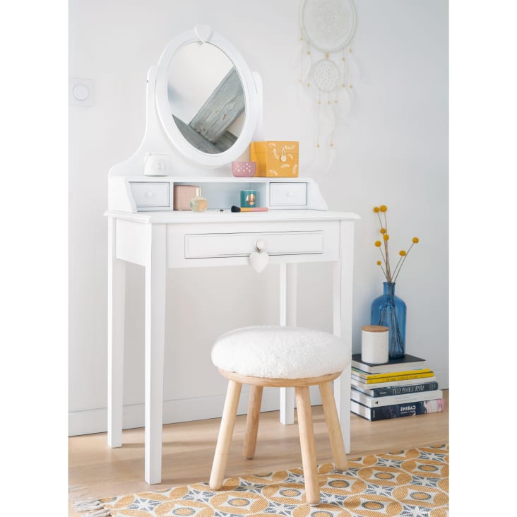Maisons du Monde Valentine - Tocador blanco con 3 cajónes Envío gratis