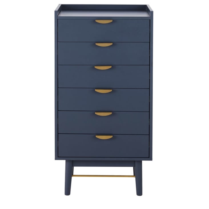 Maisons du Monde Penelope - Semanario con 6 cajones azul oscuro