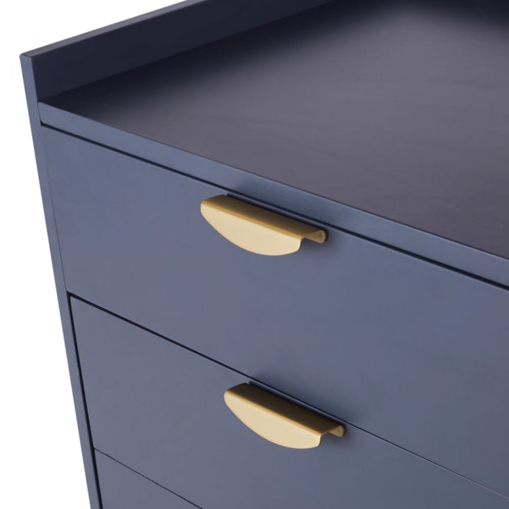 Maisons du Monde Penelope - Semanario con 6 cajones azul oscuro Promoción por tiempo limitado