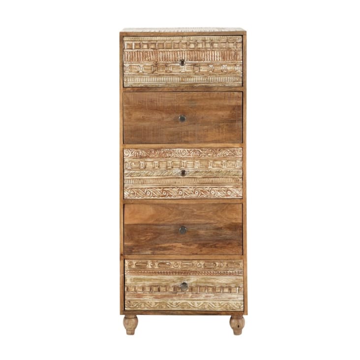 Maisons du Monde Samoa - Cajonera de mango macizo esculpido Solo hoy