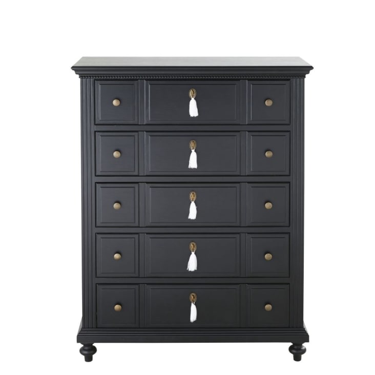 Maisons du Monde Cambronne - Chifonier negro con 5 cajones Oferta especial de fábrica