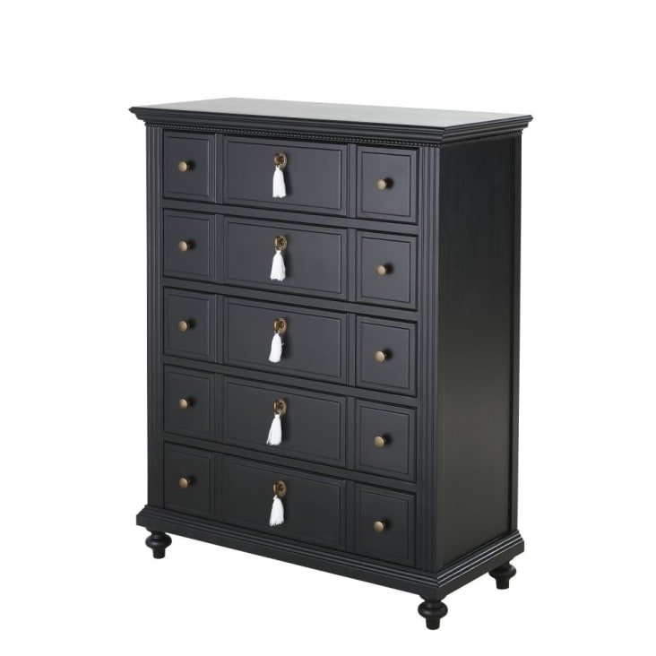 Maisons du Monde Cambronne - Chifonier negro con 5 cajones Oferta especial de fábrica