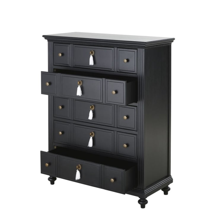 Maisons du Monde Cambronne - Chifonier negro con 5 cajones Oferta especial de fábrica