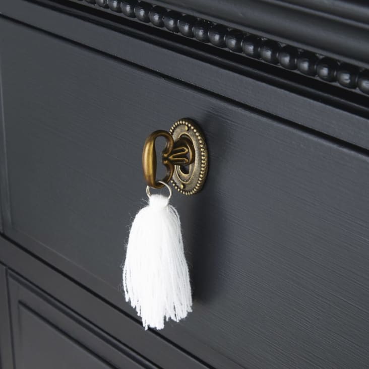 Maisons du Monde Cambronne - Chifonier negro con 5 cajones Oferta especial de fábrica