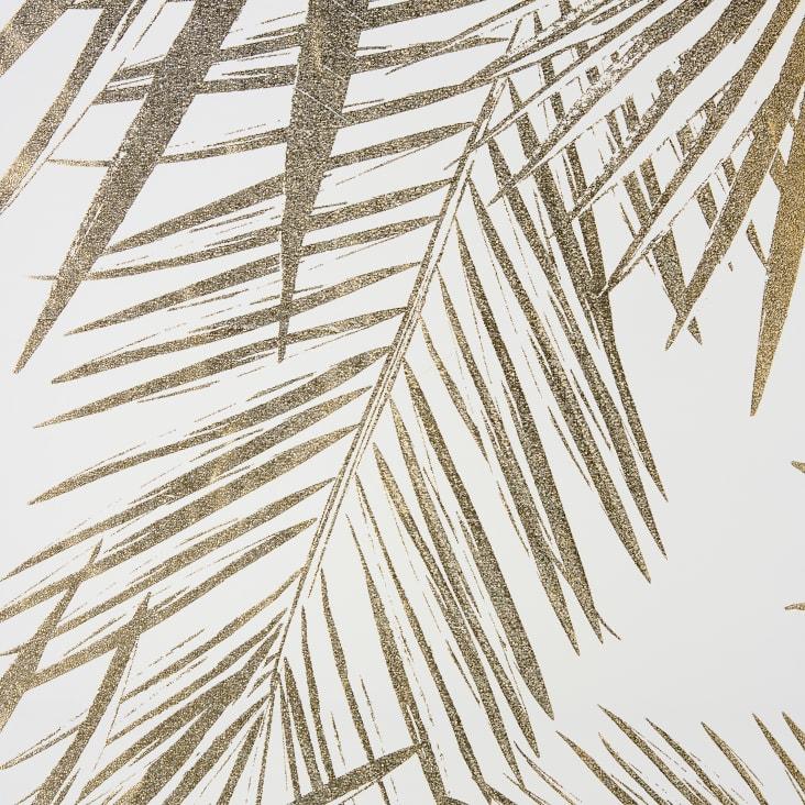 Maisons du Monde Golden Oasis - Biombo con impresión de motivos vegetales en blanco y dorado Precios de Black Friday