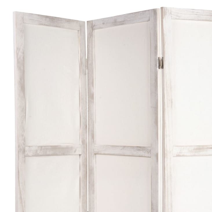 Maisons du Monde PLAISANCE - Biombo de paulonia blanco Libre de impuestos