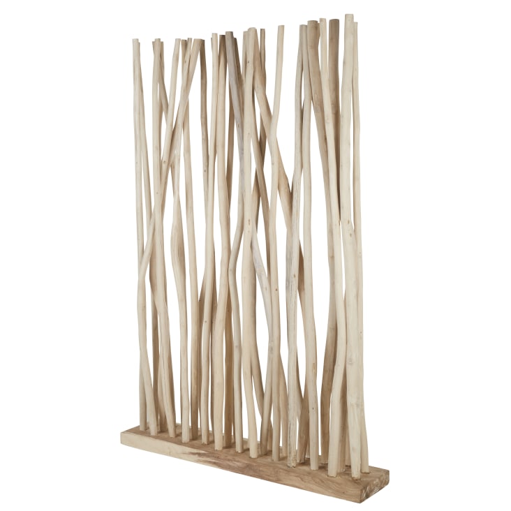 Maisons du Monde Panamara - Biombo de madera de teca marrón Descuentos del mes