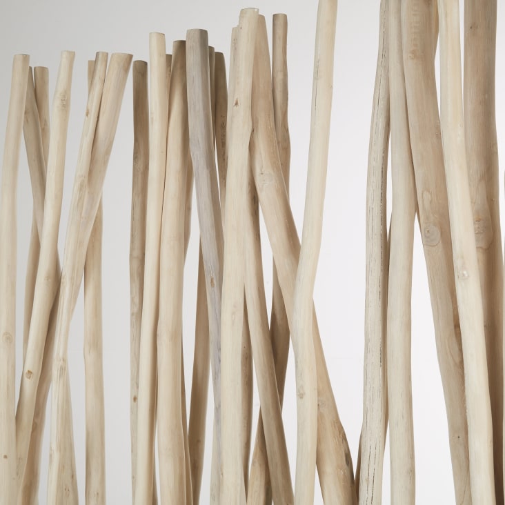Maisons du Monde Panamara - Biombo de madera de teca marrón Descuentos del mes