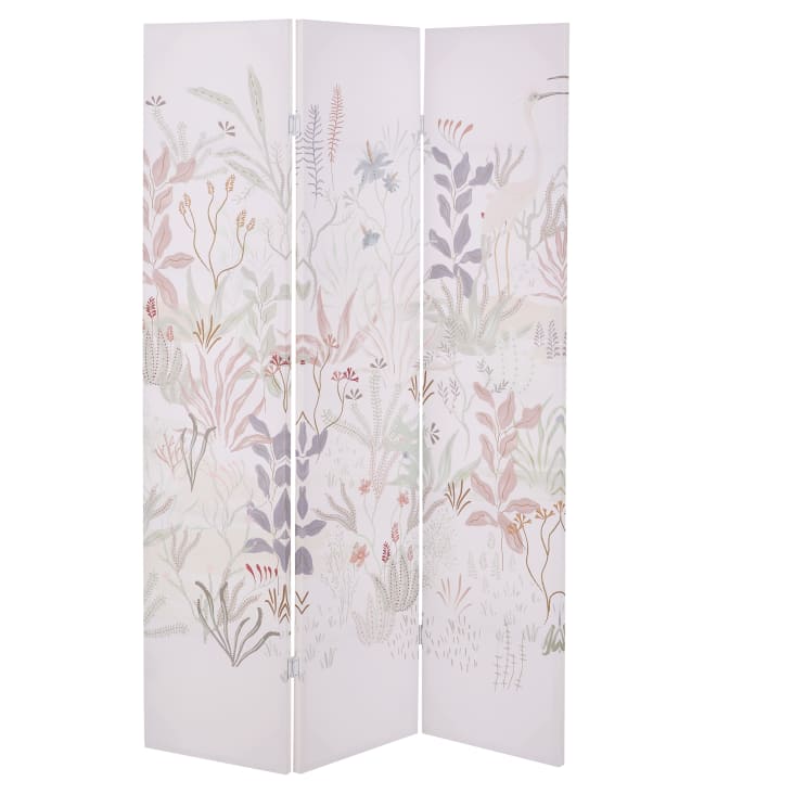 Maisons du Monde Estelle - Biombo con dibujo de vegetación multicolor Ofertas especiales