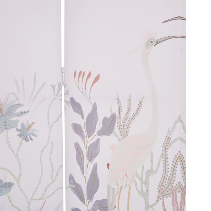 Maisons du Monde Estelle - Biombo con dibujo de vegetación multicolor Ofertas especiales