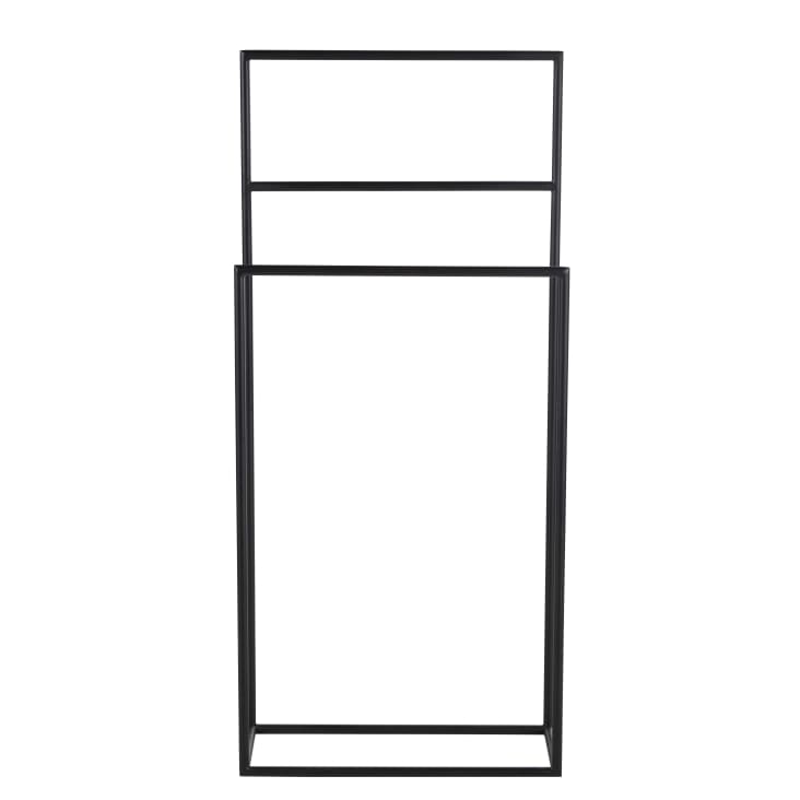 Maisons du Monde Elliot - Galán de metal negro Rebajas de fin de temporada