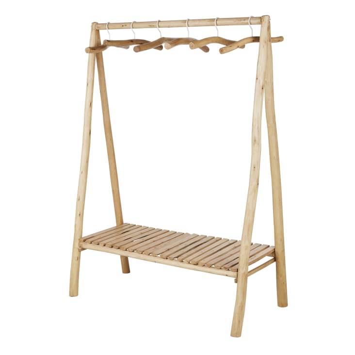 Maisons du Monde Ikast - Perchero de eucalipto con 6 perchas Devoluciones gratuitas