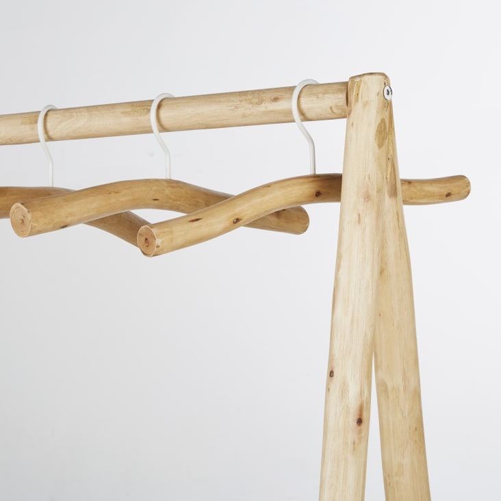 Maisons du Monde Ikast - Perchero de eucalipto con 6 perchas Devoluciones gratuitas