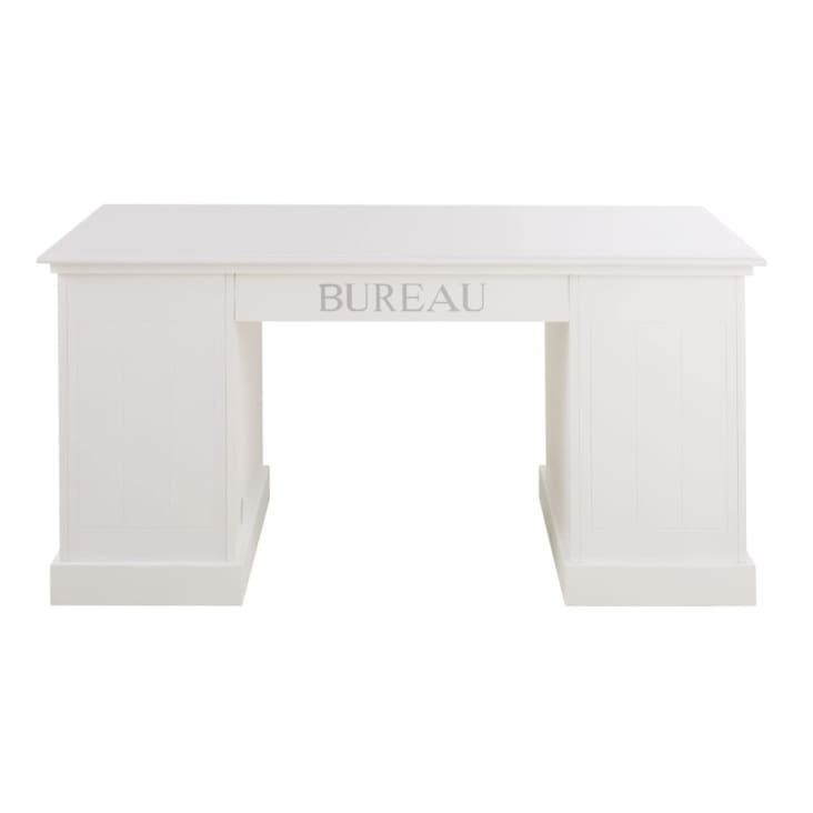 Maisons du Monde Newport - Escritorio con 1 puerta y 4 cajones blanco Tienda