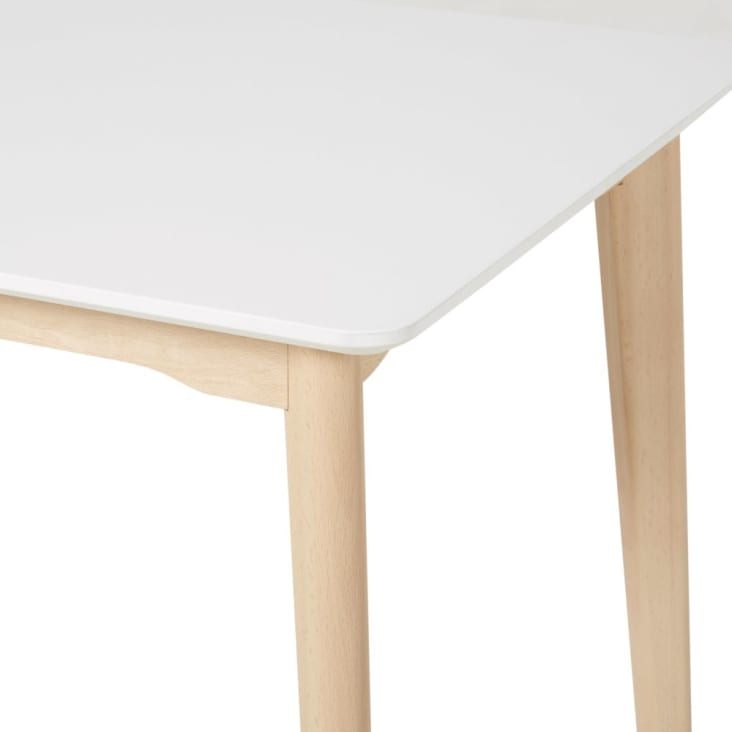 Maisons du Monde Mimo Business - Escritorio profesional de haya maciza blanca Rebajas online