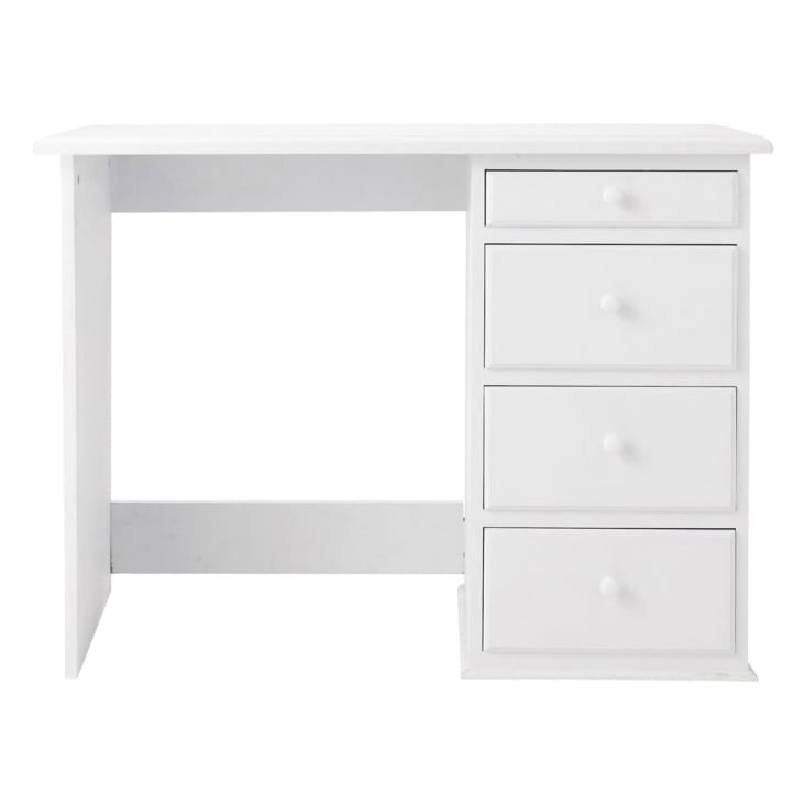 Maisons du Monde Pastel - Escritorio con 4 cajones blanco