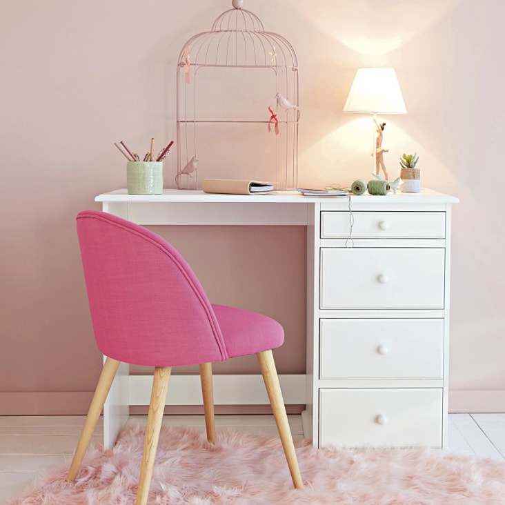 Maisons du Monde Pastel - Escritorio con 4 cajones blanco Oferta especial