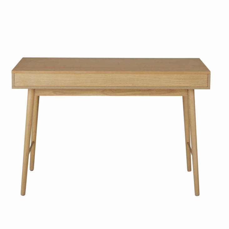 Maisons du Monde Axelle - Escritorio beige con 2cajones ÚLTIMAS EDICIONES