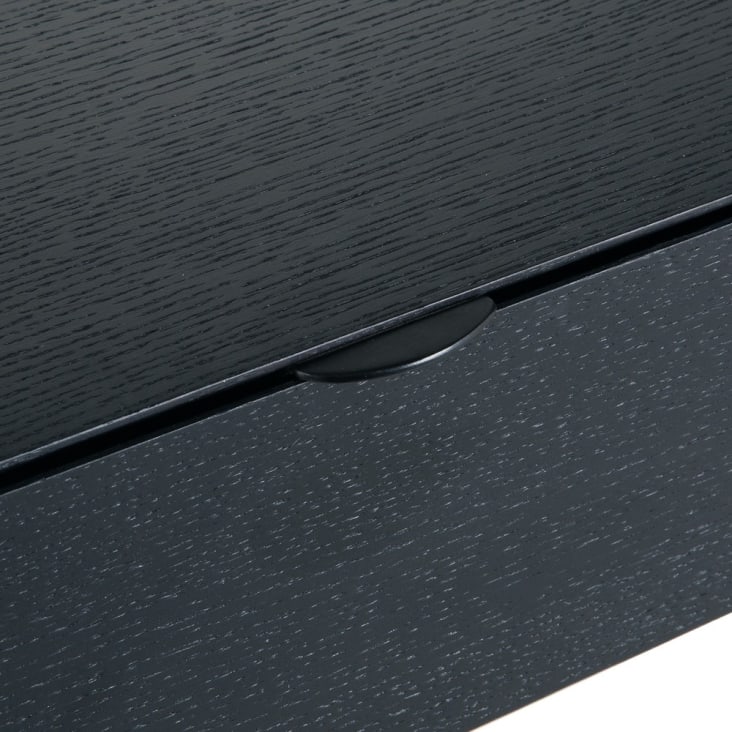 Maisons du Monde Opal - Escritorio con 2 cajones negro Promoción por tiempo limitado