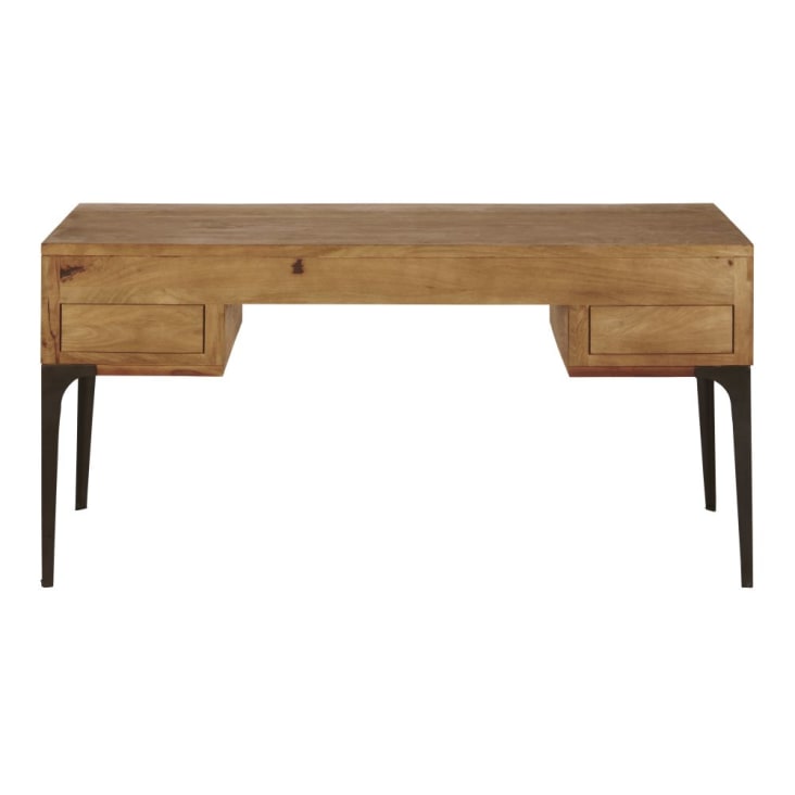 Maisons du Monde Metropolis - Escritorio con 4 cajones de mango y acacia Oferta especial de fábrica