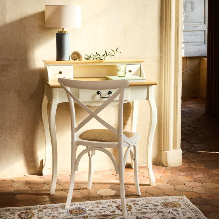 Maisons du Monde Léontine - Escritorio-secreter color crema Promoción trimestral