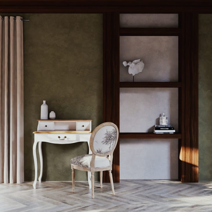 Maisons du Monde Léontine - Escritorio-secreter color crema Promoción trimestral