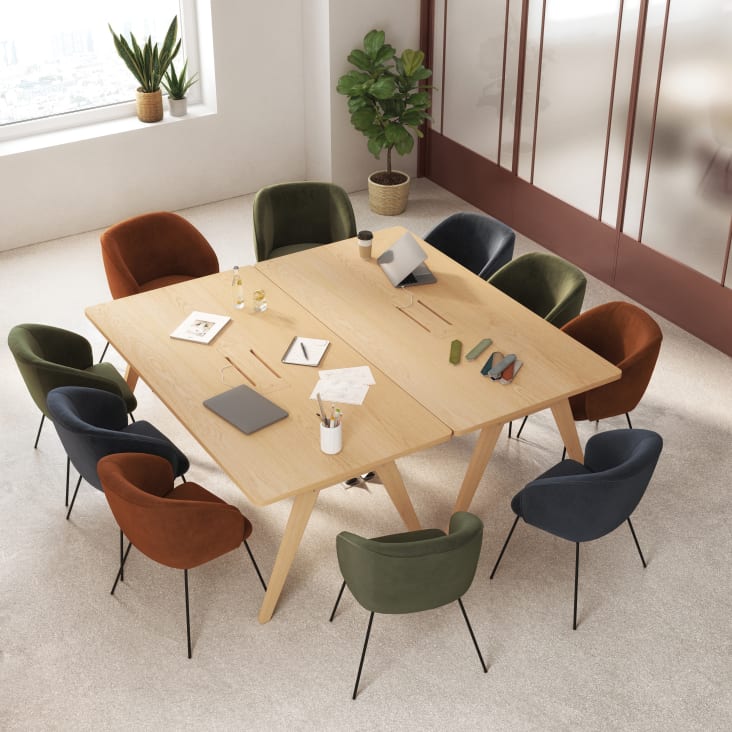 Maisons du Monde Eko Business - Mesa de reuniones para 6/8 personas L.200 Tienda de fábrica