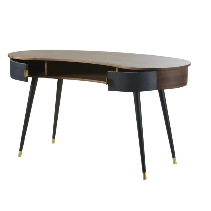 Maisons du Monde Sterling - Escritorio vintage con 2 cajones negro Precios de Black Friday