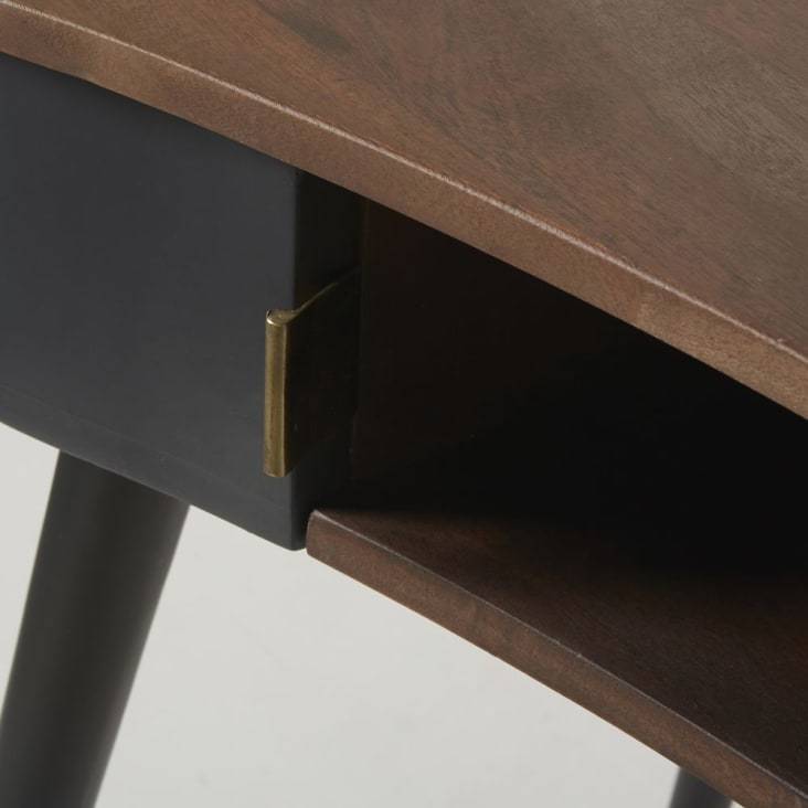 Maisons du Monde Sterling - Escritorio vintage con 2 cajones negro Precios de Black Friday