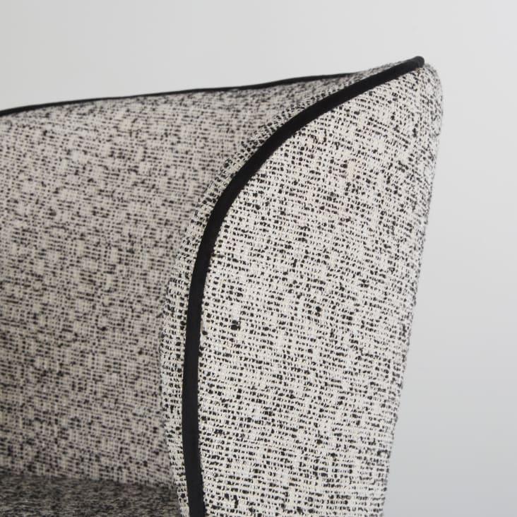 Maisons du Monde Kate - Silla de escritorio giratoria y regulable gris moteado y acero negro Grandes ahorros