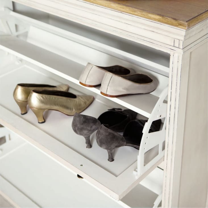 Maisons du Monde Léontine - Mueble zapatero color crema Ofertas