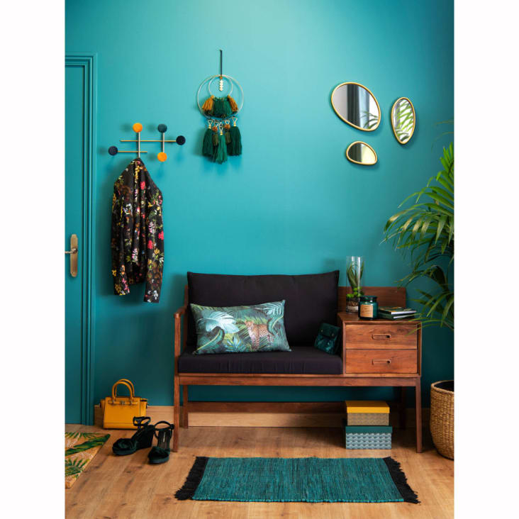 Maisons du Monde DRACAENA VELVET - Colgador con 6 ganchos de metal y terciopelo Tienda