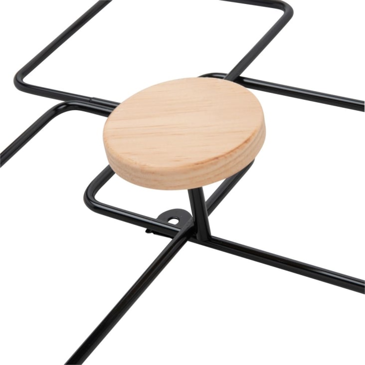 Maisons du Monde ATELIER - Perchero con 5 ganchos de metal negro y madera de pino Envío gratis