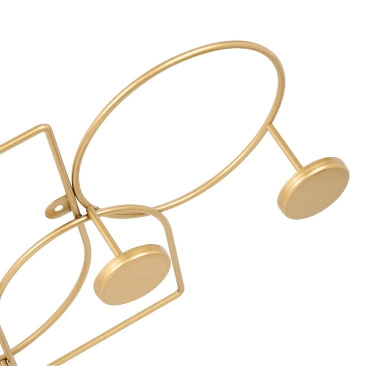 Maisons du Monde JULIANA - Perchero con 6 ganchos de metal dorado Oferta especial