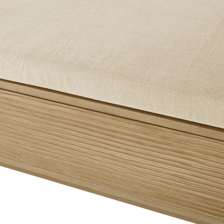 Maisons du Monde Zahra - Banco de entrada con espacio de almacenamiento mango/acacia macizos Últimos 3 días