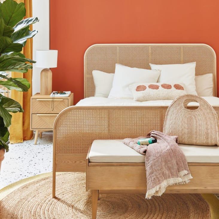 Maisons du Monde Zahra - Banco de entrada con espacio de almacenamiento mango/acacia macizos Últimos 3 días