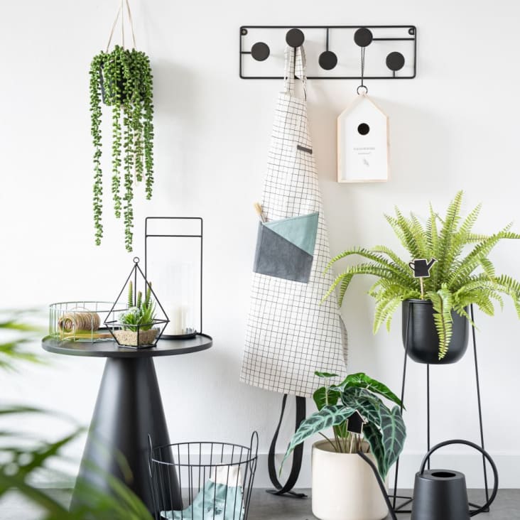 Maisons du Monde JASPER - Perchero con 5 ganchos de metal negro Solo hoy
