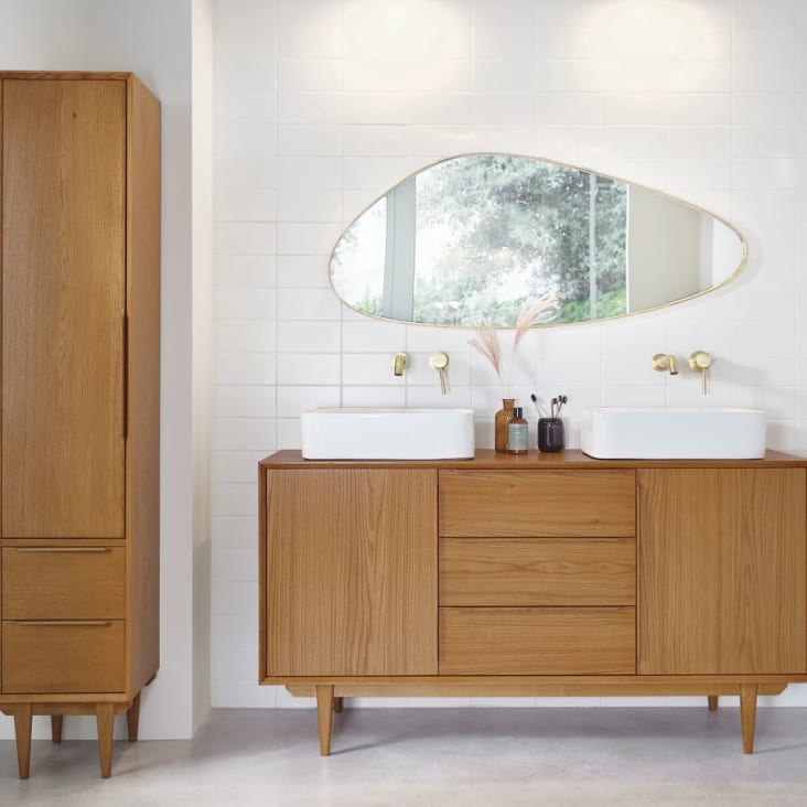 Maisons du Monde Portobello - Mueble de lavabo vintage con 2 puertas Promoción trimestral