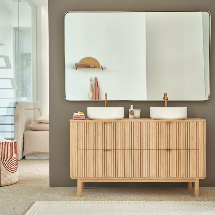 Maisons du Monde Caldera - Mueble de baño doble con 4 cajones Superdescuento
