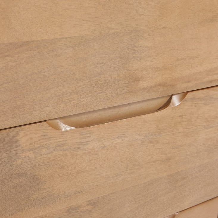 Maisons du Monde Trocadero - Mueble de cuarto de baño de mango macizo con 2 lavabos Ahorra y exporta