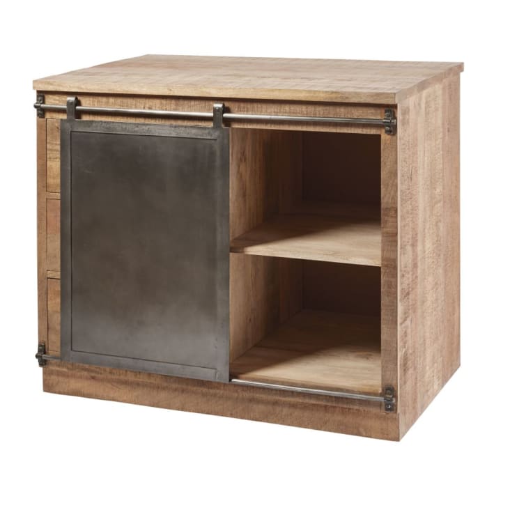 Maisons du Monde Melchior - Mueble bajo de cocina con 3 cajones y 1 puerta de mango macizo Precios de Black Friday