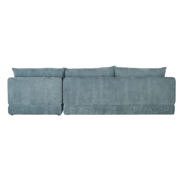 Maisons du Monde Clio - Sofá rinconera de 3/4 plazas de tela reciclada azul En línea