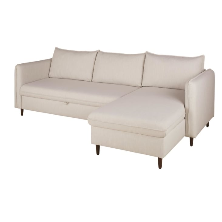 Maisons du Monde Divine - Sofá rinconera de 4/5 plazas beige Outlet online