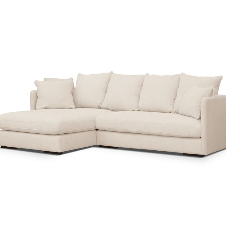 Maisons du Monde Anvers - Sofá esquinero izquierdo de 4/5 plazas beige Los más vendidos