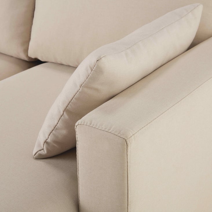 Maisons du Monde Joey - Sofá esquinero de 3/4 plazas beige Liquidación